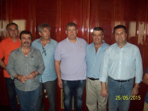 Με τον Πρόεδρο της Καβάλας και μέλη του παραρτήματος Πτολεμαϊδας