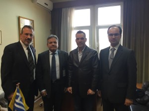 Από αριστερά Θ. Μπριάνης, Χρ.Κουτσογιαννόπουλος, Δ. Πετεινάρας, Γ. Μιχαήλ