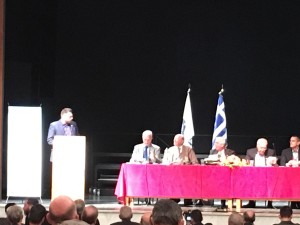 Ο Δημήτρης Καρνούσκος του ΣΕΑΝ ΑΝ ΑΤΤΙΚΗΣ στο βήμα