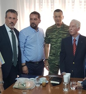 Θεόδωρος Μπριάνης, Πρόεδρος ΣΕΑΝ Αν.Αττικής, Γιάννης Ντενισιώτης, Πρόεδρος ΣΕΑΝ Καρδίτσας, Α/ΓΕΣ Αλκιβιάδης Στεφανής, Γρηγόριος Κωσταράς, Πρόεδρος ΑΠΟΕΑ