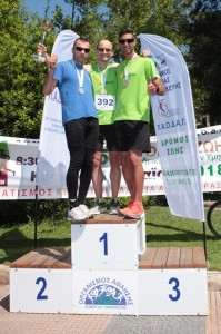 Οι τρεις πρώτοι νικητές των 14 χλμ