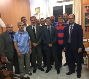 Από αριστερά προς τα δεξιά Αθ.Καρκάνης, Ε.Θεοδοσόπουλος, Α.Μανωλόπουλος, Θ.Μπριάνης, Μ.Δήμας, Δ.Πετεινάρας,Φ.Κωσταράς, Β.Λαδόπουλος,Λ.Ρίζος, Μ.Φιλιππίδης, Γ.Μιχαήλ